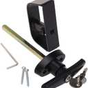 6" T-Handle Shed Door Lock Handle with Lock Keyed Alike Garage t Handle Shed Latch Hardware Locking Handle Lock with 4 Keys & Allen Wrench 1kit