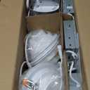 4 Inch Gimbal LED Recessed Light - with Night Light, 12W+3W 1100LM, Dimmable Canless Recessed Lighting 4 Inch, 5CCT+2000K Outdoor Soffit Lights, with Junction Box, White, 6 Pack