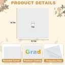 4 Pcs Sublimation Blanks for Graduation Cap Grad Decorations Premium Metal Lightweight Grad Cap Blanks Graduation 2026 Gifts Accessories 9.1" x 9.1"