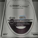 KOHLER Stonewood Quiet-Close, Elongated Toilet Seat Soft Close, Durable Wood, Easy Installation, Universal Fit, Home Essentials, White Finish, K-20466-0