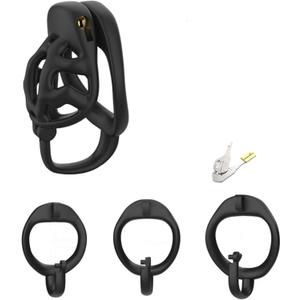 Tiny Fitness Protective Cage Equipment - Flip-top Design and 3 Sizes of carabiners (41/46/51mm)-UShlZ32 (Black, Short)
