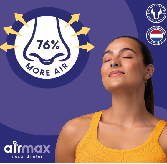 Air Max Nasal Dilator  - Anti Snoring Devices - 76% More Airflow for Better Breathing & Against Nasal Congestion ( Small ) - Reusable