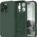 Magnetic for iPhone 16 Pro Max Case, Compatible with MagSafe, [Full Camera Protection][Screen Protector] Silicone Shockproof Protective Phone Case for iPhone 16 Pro Max 6.9", Alpine Green