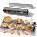 Extra Large Food Warming Mat with Heat-Resistant Pad, 36X15 Inch, 6 Temperature & 6 Timer Settings, Child Lock Safety,Food Warmer Chafing Dishes Fits for Family Dinners and Parties (Dark Grey)