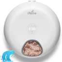 iPettie Donut Frost 6 Meal Cordless Automatic Pet Feeder, Dry & Wet Food Automatic Cat Feeder with Two Ice Packs, Rechargeable Massive Battery, Programmable Timer, Holds 6 x lb. of Food
