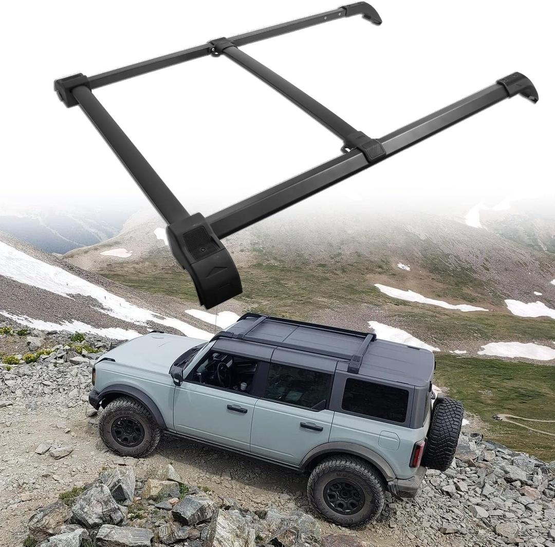 Roof Rack Cross Bar Fit for 2021-2025 Ford Bronco 2 Door/4 Door Rooftop Cargo Accessories Luggage Rack (NOT for Bronco Sport)