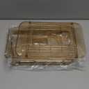 Delamu 2-Tier Under Sink Organizers and Storage, Multi-Purpose Stackable Bathroom Cabinet organizers, Pull Out Kitchen Pantry Organization and Storage with Dividers(2 Pack, Amber)