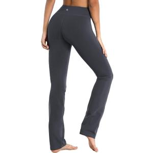 BUBBLELIME 29"/31"/33"/35"/37" Women's High Waist Straight Leg Yoga Pants Tummy Control Workout Pants with Pockets (Large)