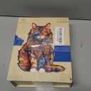 Jigfoxy Wooden Puzzles for Adults, Cat Wood Puzzle for Adult, Unique Animal Shape Puzzles, Challenging Jigsaw Puzzle, Christmas Thanksgiving Gifts for Friends Family(L-16.5 * 13.2in-300Pcs)