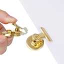 VNDUEEY 20 Pack Fridge Magnets Refrigerator Magnets, Strong Magnetic Clips Heavy Duty, Magnet Clips for Whiteboard, Magnets for Fridge Locker Office Accessories (Gold)