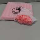 "The best MOON Jumbo Heart shaped Pink Straws, Disposable Plastic Drinking Cute Individually Wrapped Perfect for Smoothies, Boba, Milkshakes, Birthday, Bridal shower, Galentines day Decorations 50pcs