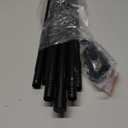 Alskarhem Black Curtain Rods for Windows 30 to 116 Inch,5/8 Inch Small Curtain Rod Set With Brackets