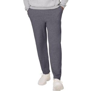 Hanes Mens EcoSmart Best Sweatpants, Athletic Lounge Pants with Cinched Cuffs, 1 Or 2 Pack (Gray, L)