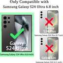 ZONRW for Samsung Galaxy S24 Ultra Case Magnetic,for Women Girls Soft Cute Wave Frame Curly Shape Love Heart Luxury Plating Phone Case Compatible with MagSafe Shockproof Back Cover 6.8"-Dark Purple
