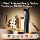 INIA 3-in-1 Red Light Therapy for Face and Neck Beauty Device for Puffiness & Skin Firming Skincare Tool (Black)