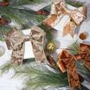 LaRibbons Brown Velvet Ribbon Wired, Luxury Christmas Ribbon for Gift Wrapping, Tree, Wreath Bows, Outdoor and Holiday Decor  2.5 Inch x 10 Yards (Camel)