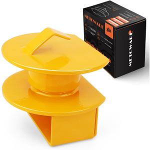 METOWARE Lunette Eye Lock Tow Drawbar Lock Heavy-Duty Steel Trailer Lock Fits All 2-1/2 to 3 Inch Lunette Eyes (Yellow)