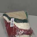 Christmas Stockings, Christmas Hanging Stockings Decoration Soft and Comfortable Knitted Festival Party Xmas Tree Stocking (B-4p-Red, White, Green, Khaki)