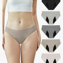 Neione Period Underwear Menstrual Panties Comfortable Modal Bikini Cheeky Briefs for Women Girls. Size XL