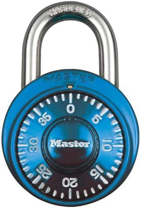 Master Lock Locker Lock, Combination Lock for Gym and School Locker, Blue, 1528D