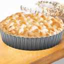 11 x 2 Inches Deep Dish Tart Pan Set of 2, Nonstick Tall Tart Quiche Pan, Carbon Steel Deep-dish Pie Pan with Removable Loose Bottom for Baking Thanksgiving Christmas