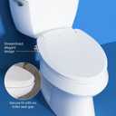 Brondell Bidet Toilet Seat Non-Electric Swash Ecoseat, Fits Elongated Toilets, White - Dual Nozzle System, Ambient Water Temperature - Bidet with Easy Installation