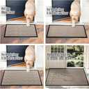 BEHERO Front Door Mat Indoor Outdoor Entrance, 29.5" x 17" Welcome Mat for Entryway, Heavy Duty Absorbent Door Mat, Non Slip Door Mats Outside, Entry Doormat, Beige