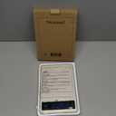 Nicewell Food Scale, 22lb Digital Kitchen Scale Weight Grams and oz for Cooking Baking, 1g/0.1oz Precise Graduation, Stainless Steel and Tempered Glass (Ash Silver)