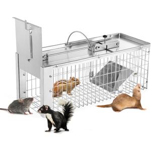 Squirrel Trap Live Animal Humane Cage Trap Catch Rats, Mice, Chipmunk, Weasel and Other Rodents for Indoor and Outdoor