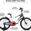 JOYSTAR New Berry Kids Bike for Boys and Girls Ages 3-12 Years Old, 12 14 16 Inch Kids Bicycles with Training Wheels, 20 Inch Bike with Kickstand, Multiple Colors | for Boys and Girls, Kids Bicycles, with Training Wheels, with Kickstand, for Boys and Girls, Kids Bicycles