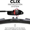 ClixWipers 26" + 20" (Set of 2) Black Carbon Fiber All Weather Premium Automotive Replacement Windshield Wiper Blades, Passenger and Driver Side Winter Wiper Blades for Various Car Models