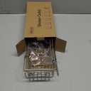 HapiRm Hanging Shower Caddy Over the Door with Soap Holder, No Drilling Adhesive Shower Organizer with 11 Hooks, Rustproof & Waterproof 304 Stainless Steel Bathroom Shelves - Brushed Nickel (2-tier)