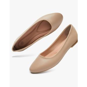 Women's Flats Shoes Ballet Flats Dress Shoes Comfortable PU Leather Slip on Shoes for Women Size 9/40