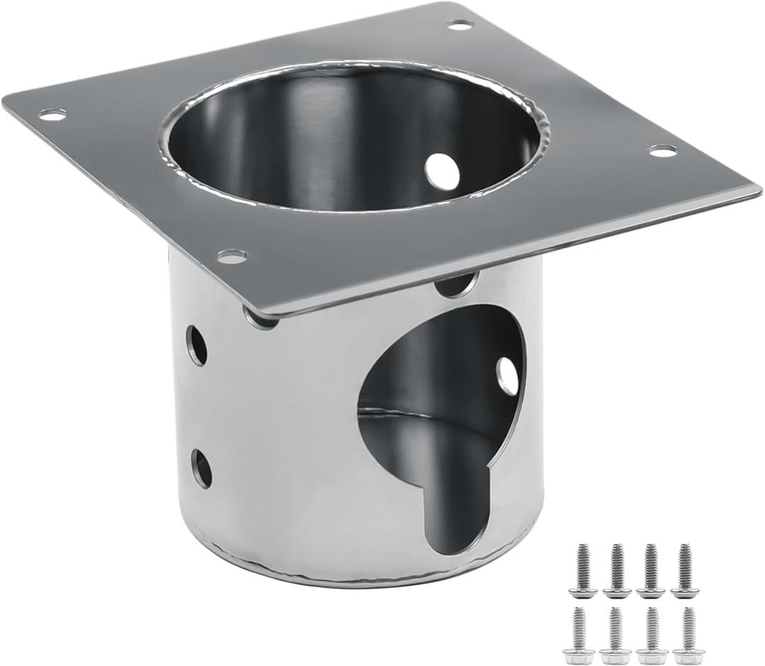 304 Stainless Steel Fire Burn Pot for Pit Boss Pro Series II 1150, 1600 Pellet Grills, Firepot Parts for Pit Boss PB1600PS1, PB1150PS2, PB1150PS3, Upgraded Replacement Burn Pot Accessories with Screws