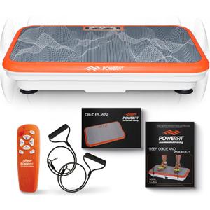 Powerfit Vibration Plate Exercise Machine - Waver Full Body Vibration Platform for Weight Loss & Lymphatic Drainage