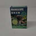 Kids Microscope, SETFLAGS Pocket Microscope for Kids, 60x-180x Zoom Miniscope Portable Little Scientist Handheld Mini Scope Educational Science Kit STEM & Science Toy, Interactive Learning, Ages 6+ (Green)