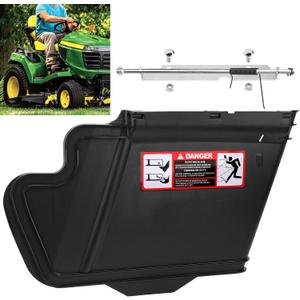 Braveboy Deck Discharge Chute Compatible with John Deere 48" 54" Decks 1025R 2025R GX325 Z425 Z445 - W/Installation Screws, Springs, etc