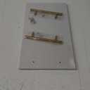 Olbia White Marble Tray with Gold Handle, Breakfast Serving Tray, Rectangle Decorative Perfume Tray, (White Marble)