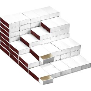 60 PCS Blank Match Boxes (No Matches) 2.25 x 1.42 x 0.59 inch Bulk Blank Matchboxes,DIY White Storage Containers Holders with Double-Sided Striker for Wedding Bridal Baby Shower Birthday Party
