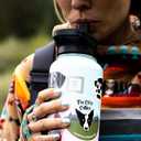 IRON °FLASK Camping & Hiking Hydration Flask with Straw, Wide Mouth Insulated Stainless Steel Sports Water Bottle - 32 oz Day & Night