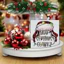 3 x Funny Christmas Vacation Wooden Sign Decor - 'You Serious Clark' Block Sign for Table Shelf - Holiday Decorations 5 x 5 Inch