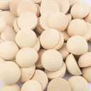 90 PCS 2 Inch Half Wood Balls, Split Wood Balls, Unfinished Natural Half Wooden Ball, 2 Inch Round Split Wooden Beads for DIY Crafts, Jewelry, and Home Decor