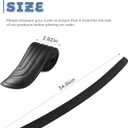 Rear Bumper Protector,Car Accessories Exterior Rubber Non-Slip Car Bumper Protector,35.23x2.83inch Bumper Protection Strip with Strong Adhesive for Protecting Trunk,Fits Most Cars (Black)