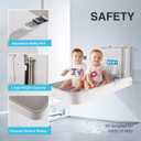 Baby Changing Station Wall Mounted, Baby Changing Table with Safrty Strap, HDPE Fold-Down Diaper Changing Station Table, Foldable Diaper Changing Unit for Commercial Bathroom Restroom