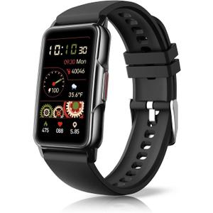 Smart Watch Health Fitness Tracker with 24/7 Heart Rate, Blood Oxygen Blood Pressure Sleep Monitor, 115 Sports Modes, Step Calorie Counter Pedometer IP68 Waterproof for Android and iPhone Women Men (Graphite Black)