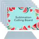 6PCS Sublimation cutting board blanks,Glass cutting board,Sublimation cutting boards,Sublimation glass as gifts to give to friends