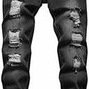 AOWKULAE Boy's Skinny Fit Ripped Destroyed Distressed Stretch Slim Jeans Pants, Size: 6Y