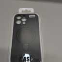 Magnetic Stand for iPhone 16 Pro Max, Liquid Silicone, [Compatible with MagSafe][Built-in Kickstand&Ring Holder] Anti-Scratch Soft Microfiber Lining, Gray