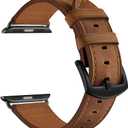 Extra Large Leather Band Compatible with Apple Watch Series 10 46mm Ultra 3 2 1 49mm Vintage Big Bands XL Replacement Strap for iWatch Ultra 9 8 7 45mm Series 6 SE 5 4 3 2 1 42mm 44mm Men, XXL
null