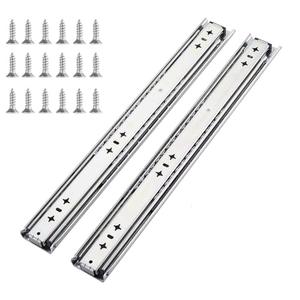 1 Pair 40 Inch 260 Lb Heavy Duty Drawer Slides with Stainless Screws,Full Extension Ball Bearing Stainless Steel Hardware Side Mount Drawer Rails